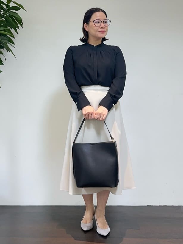 Asamiさんの「UNTITLED｜【洗える通勤スーツ】レジェールギャバ ストレッチテーラードジャケット」を使ったコーディネート