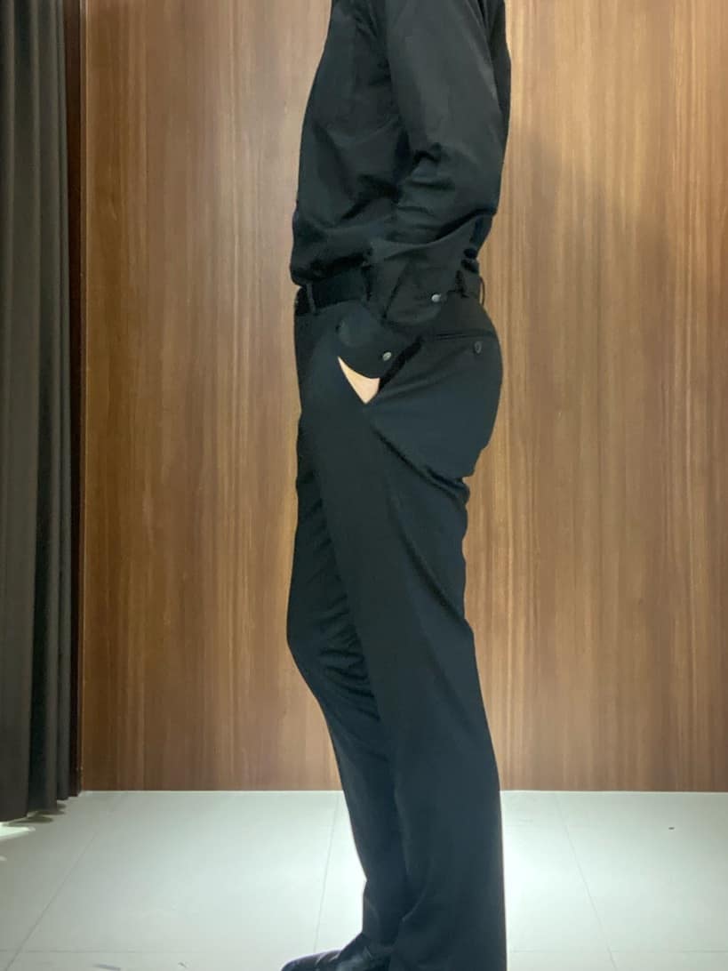かたやまさんの「TAKEO KIKUCHI｜【ONOFF対応】TRダブルニット ストレッチパンツ」を使ったコーディネート