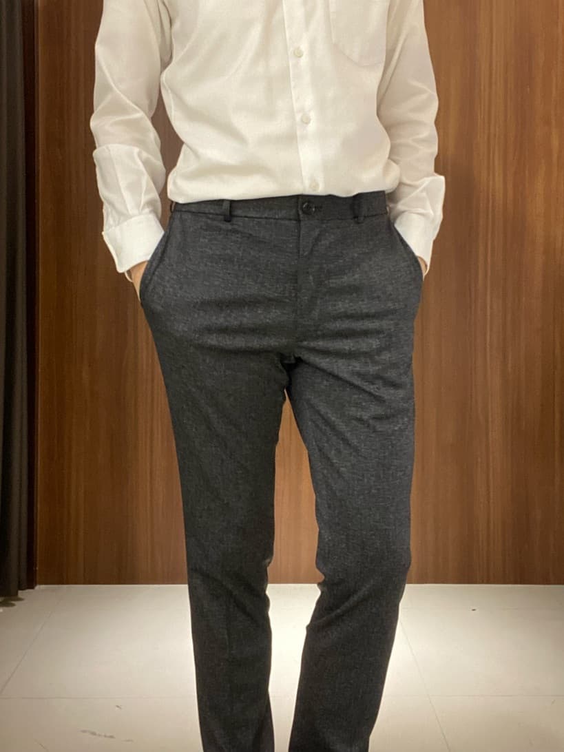 かたやまさんの「TAKEO KIKUCHI｜【ONOFF対応】TRダブルニット ストレッチパンツ」を使ったコーディネート