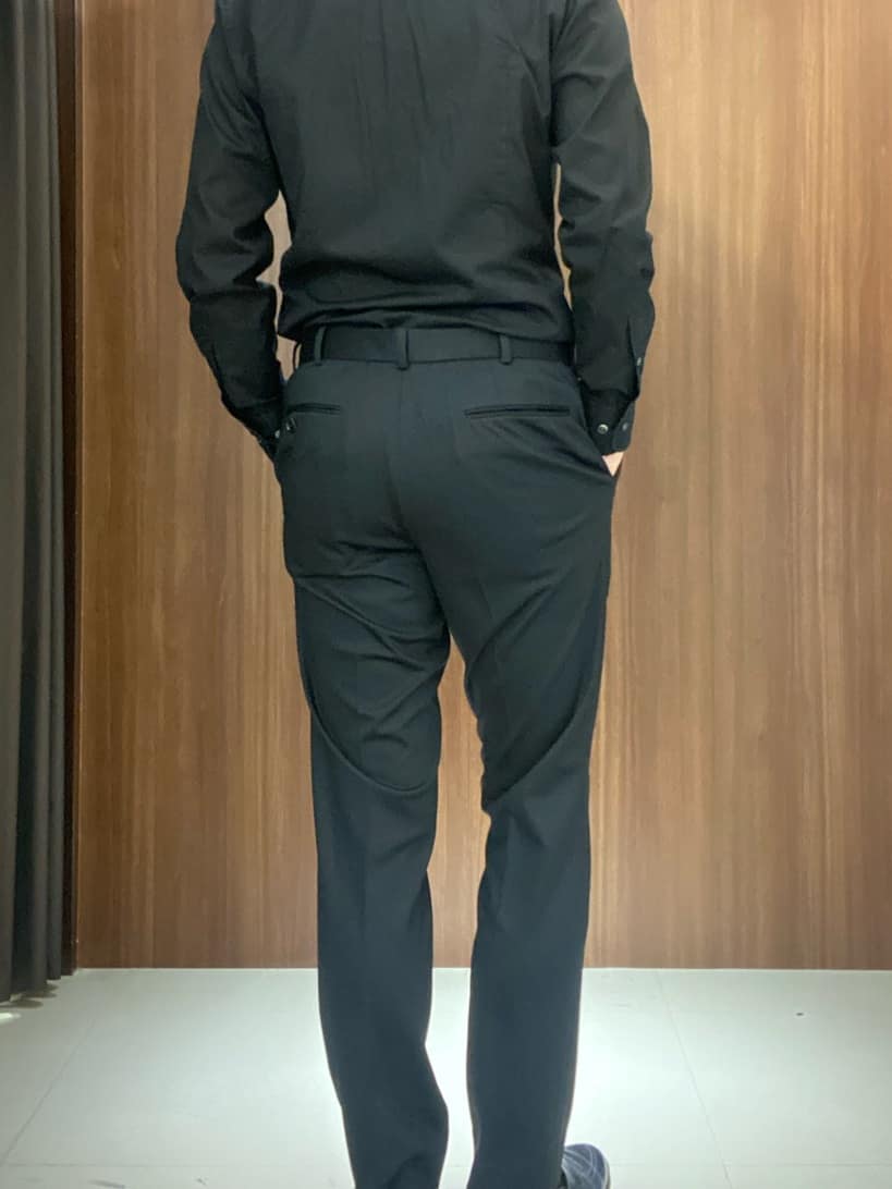 かたやまさんの「TAKEO KIKUCHI｜【ONOFF対応】TRダブルニット ストレッチパンツ」を使ったコーディネート