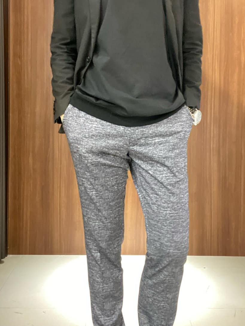 かたやまさんの「TAKEO KIKUCHI｜【ONOFF対応】TRダブルニット ストレッチパンツ」を使ったコーディネート