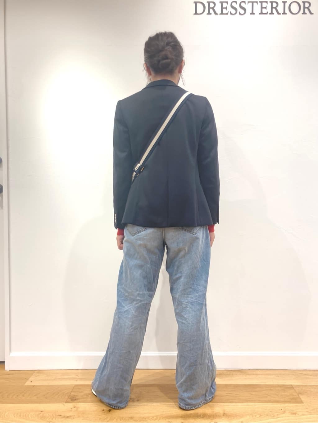 Harukaさんの「DRESSTERIOR｜ヴィンテージ加工ワイドデニムパンツ」を使ったコーディネート