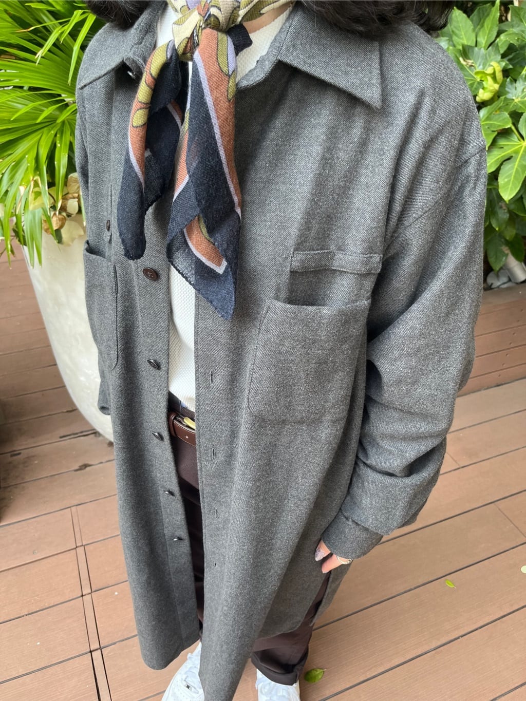 みちゃおさんの「TAKEO KIKUCHI｜【Made in JAPAN】播州織 ストレッチ パンツ」を使ったコーディネート