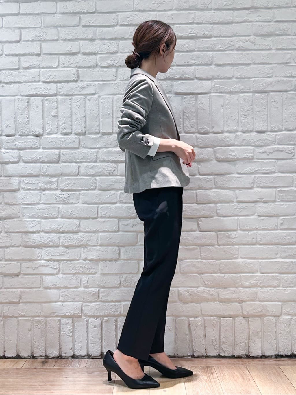 yさんの「index｜《5色展開／XS-LLサイズ》ストレッチテーラードジャケット／セットアップ対応【イージーアイロン】」を使ったコーディネート