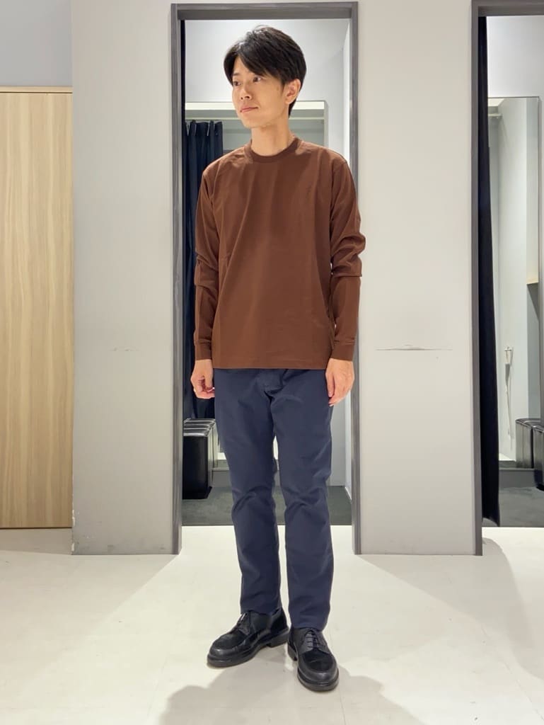 わいずみさんの「TAKEO KIKUCHI｜【抗菌防臭/シーズンレス】シアサッカー ジャージシャツ」を使ったコーディネート