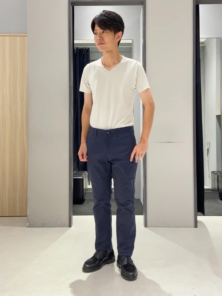 わいずみさんの「TAKEO KIKUCHI｜【抗菌防臭/シーズンレス】シアサッカー ジャージシャツ」を使ったコーディネート
