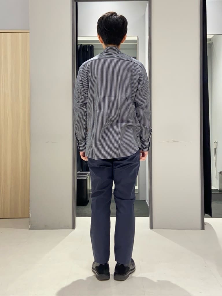 わいずみさんの「TAKEO KIKUCHI｜【抗菌防臭/シーズンレス】シアサッカー ジャージシャツ」を使ったコーディネート