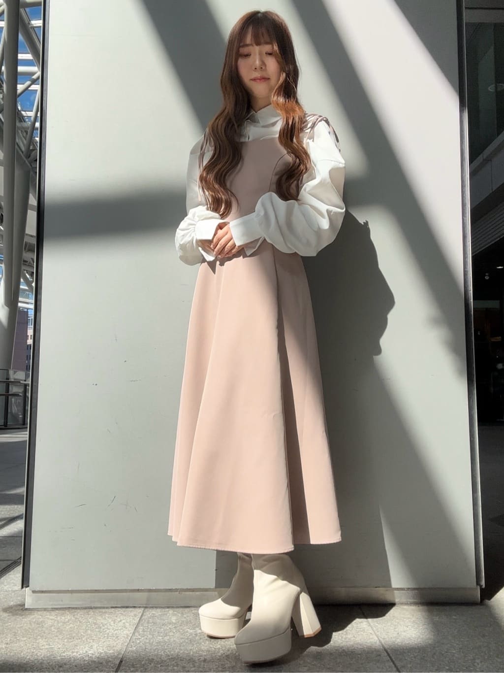 airiさんの「ESPERANZA｜ラク盛りショートブーツ」を使ったコーディネート