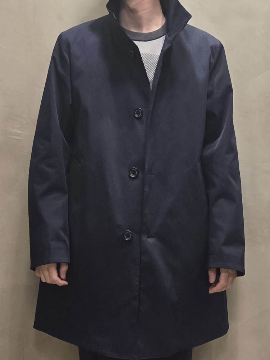 白木駆さんの「TAKEO KIKUCHI｜【ONOFF対応】TRダブルニット ストレッチパンツ」を使ったコーディネート