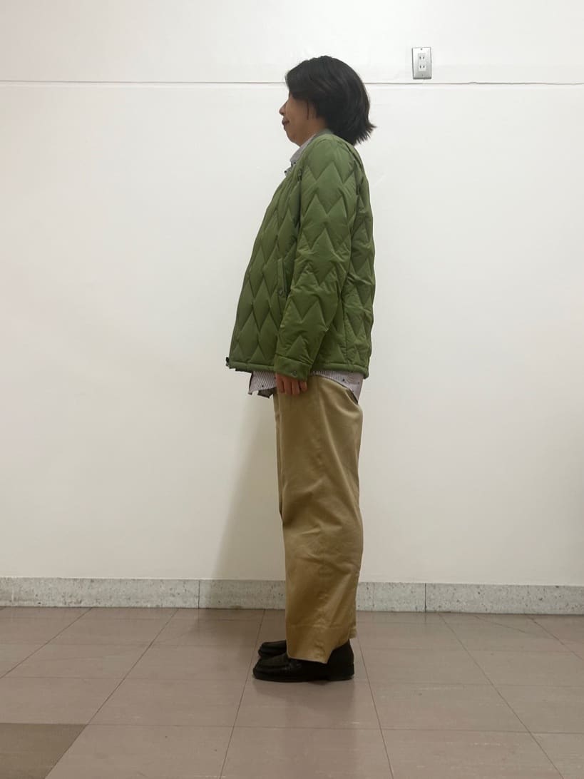 okaさんの「TAKEO KIKUCHI｜ハットモチーフ ジャカード ストライプ シャツ」を使ったコーディネート