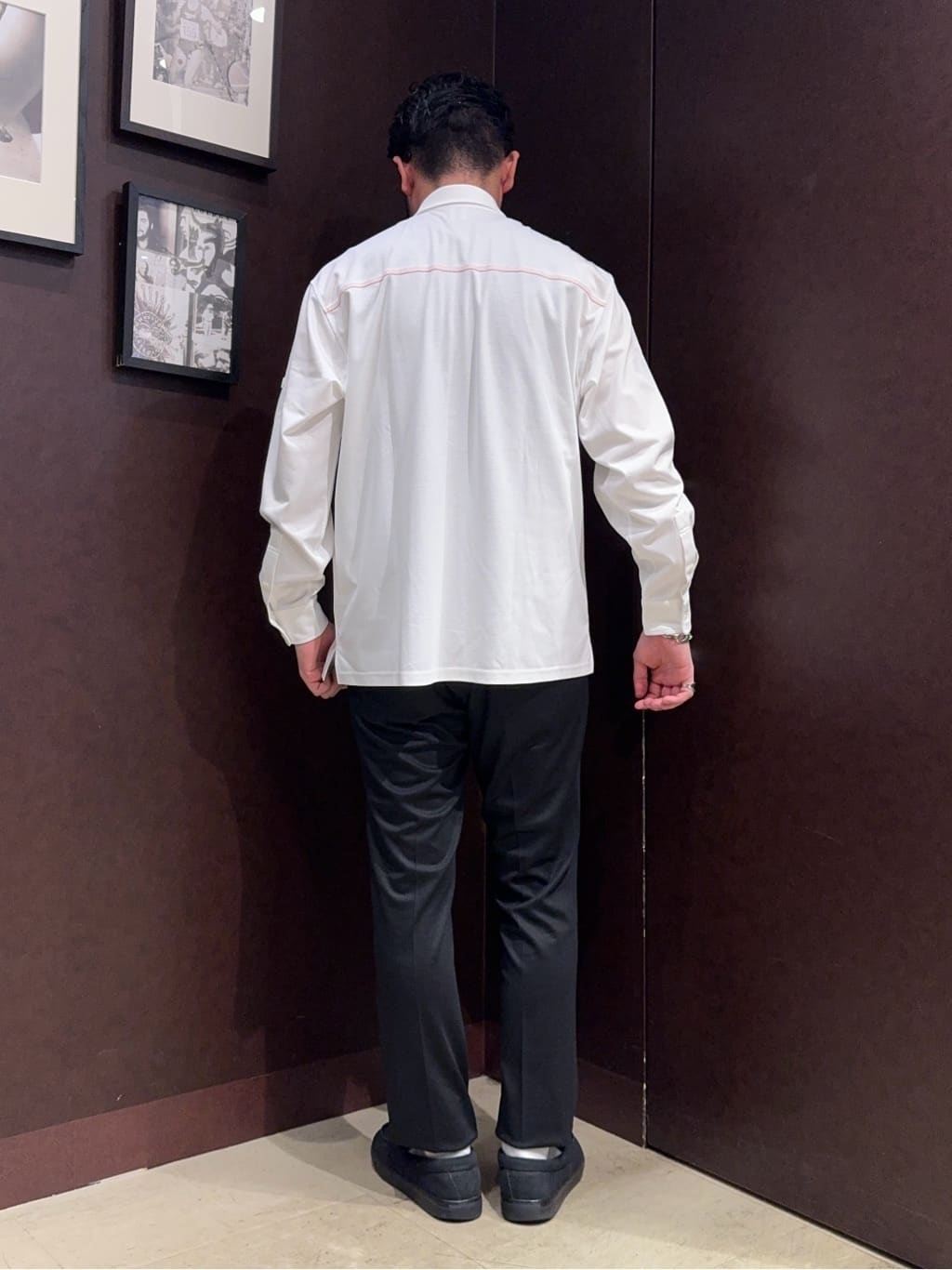 shuheiさんの「TAKEO KIKUCHI｜【ONOFF対応】TRダブルニット ストレッチパンツ」を使ったコーディネート