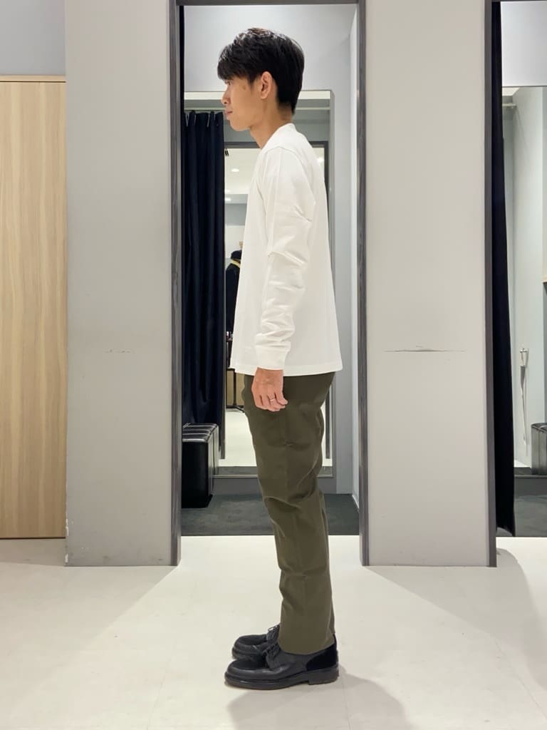 わいずみさんの「TAKEO KIKUCHI｜【全7サイズ&times;8色展開！】トップマルチヘリンボン パンツ」を使ったコーディネート