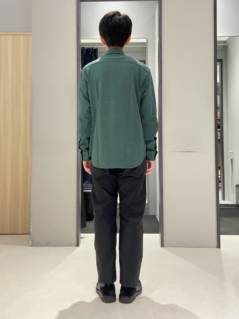 わいずみさんの「TAKEO KIKUCHI｜【抗菌防臭/シーズンレス】シアサッカー ジャージシャツ」を使ったコーディネート