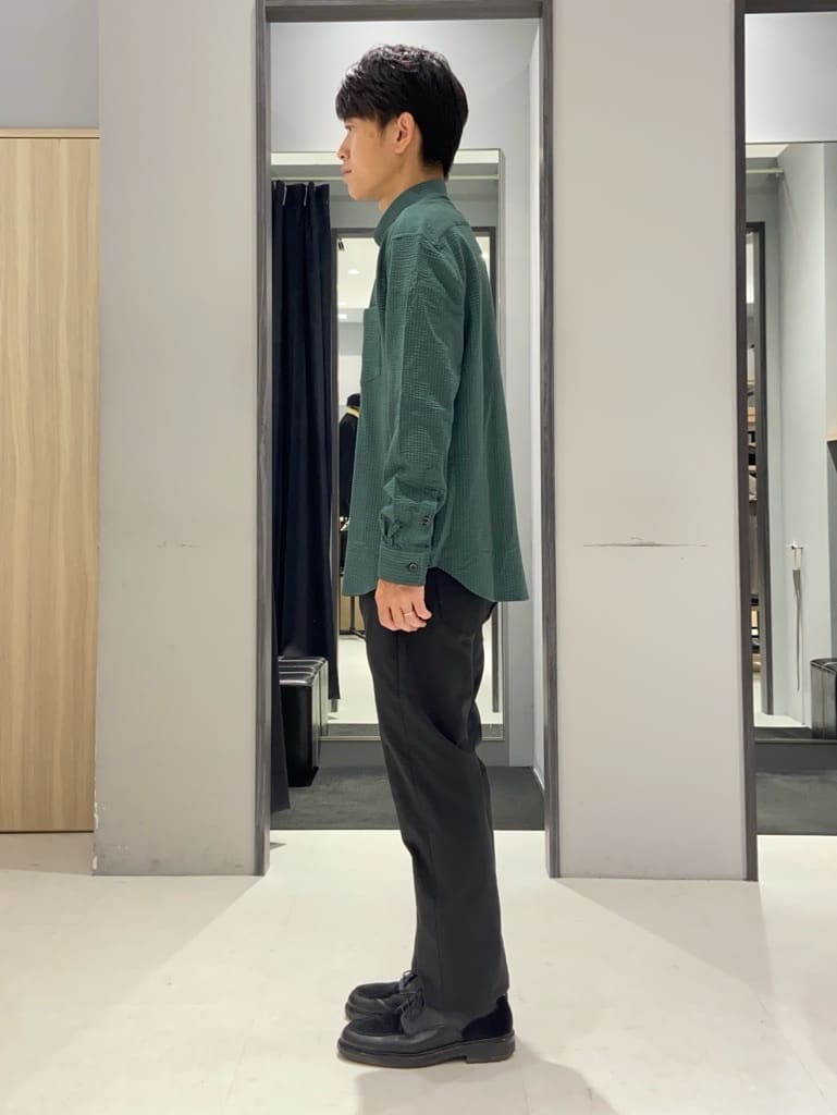 わいずみさんの「TAKEO KIKUCHI｜【抗菌防臭/シーズンレス】シアサッカー ジャージシャツ」を使ったコーディネート