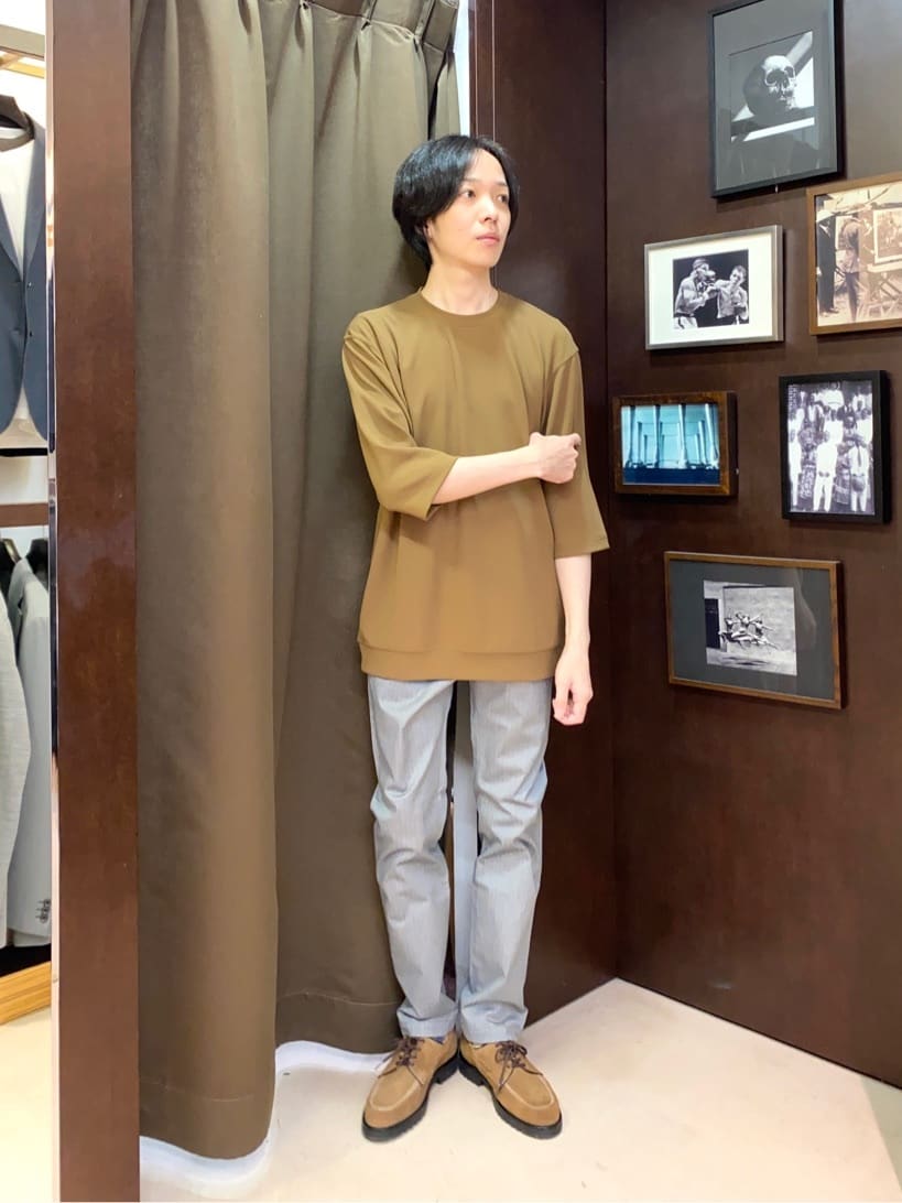 コバヤシさんの「TAKEO KIKUCHI｜【全7サイズ&times;8色展開！】トップマルチヘリンボン パンツ」を使ったコーディネート