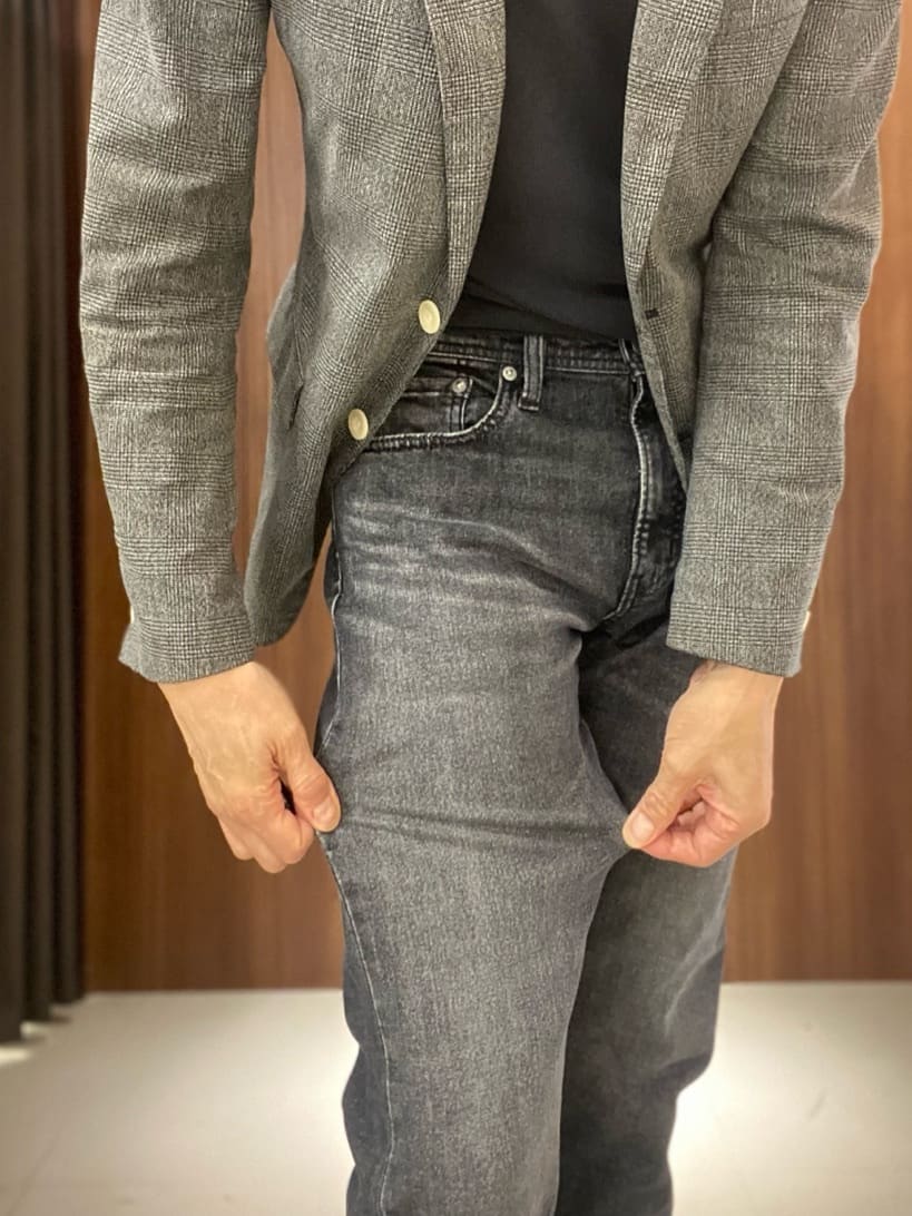 かたやまさんの「TAKEO KIKUCHI｜【モンスターストレッチ】日本製 ウォッシュド デニムパンツ」を使ったコーディネート