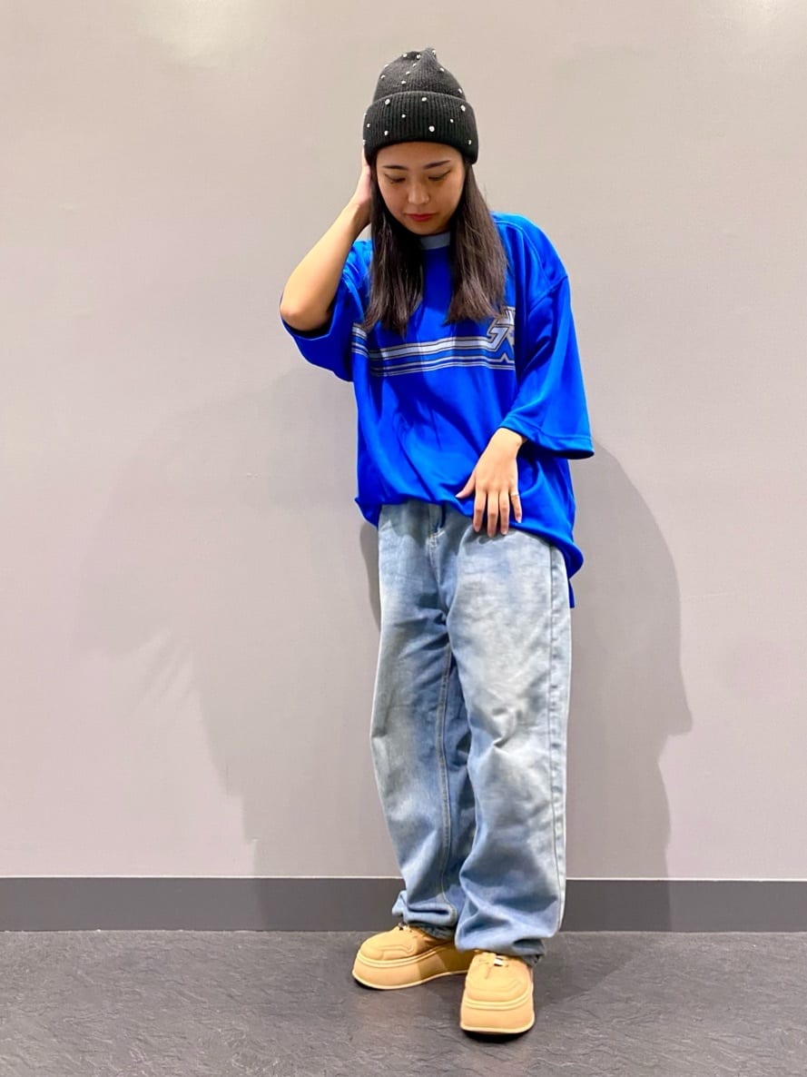 のはらっちょさんの「ESPERANZA｜ビジューニット帽」を使ったコーディネート