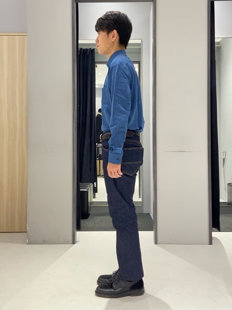 わいずみさんの「TAKEO KIKUCHI｜【抗菌防臭/シーズンレス】シアサッカー ジャージシャツ」を使ったコーディネート