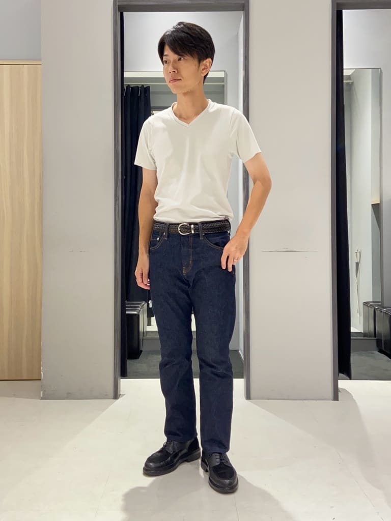 わいずみさんの「TAKEO KIKUCHI｜【抗菌防臭/シーズンレス】シアサッカー ジャージシャツ」を使ったコーディネート