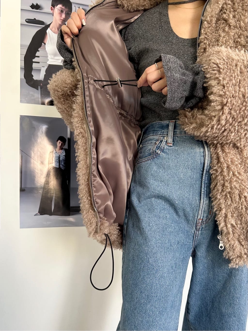 harunaさんの「CODE A｜gathered sleeves knit」を使ったコーディネート