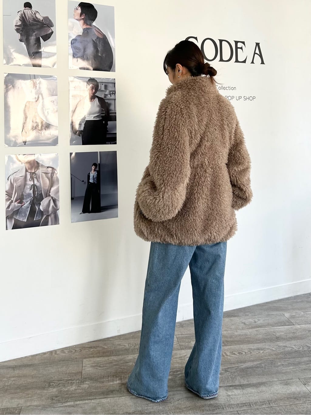 harunaさんの「CODE A｜gathered sleeves knit」を使ったコーディネート