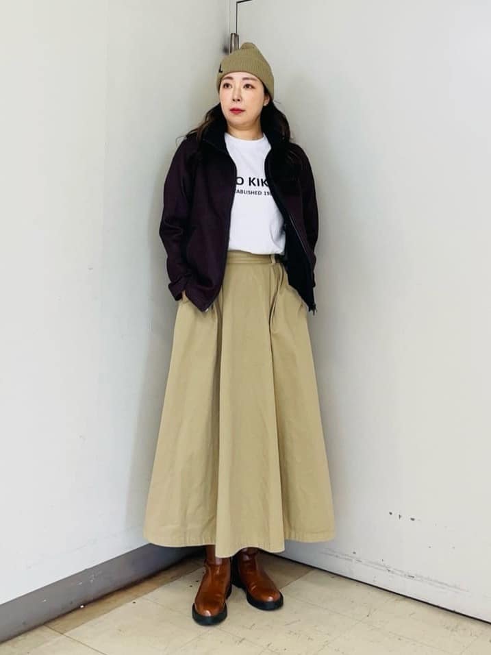 iwさんの「TAKEO KIKUCHI｜ラスタウォーカーニットCAP」を使ったコーディネート