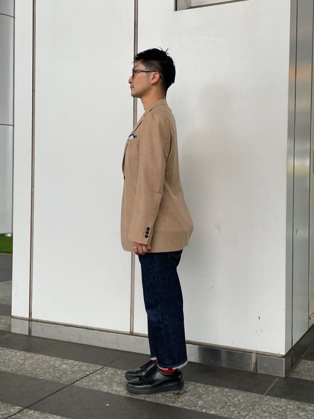 加藤裕樹さんの「TAKEO KIKUCHI｜【モンスターストレッチ】日本製 ワンウォッシュ デニムパンツ」を使ったコーディネート