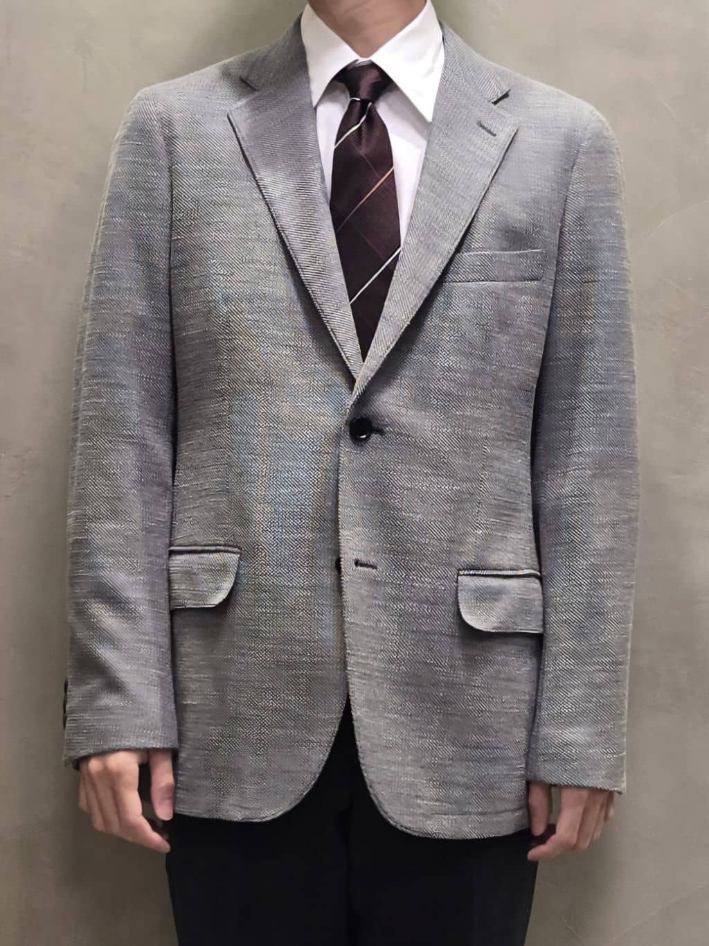 白木駆さんの「TAKEO KIKUCHI｜【Made in JAPAN】番千鳥ウィンドペン柄 ネクタイ」を使ったコーディネート