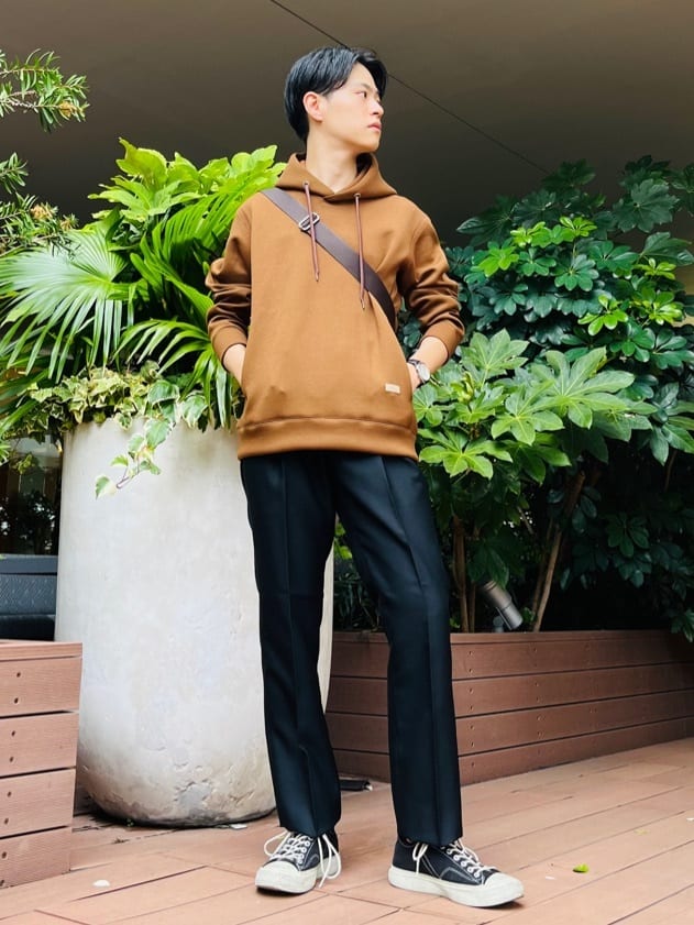 ワッキーさんの「TAKEO KIKUCHI｜【THE FLAGSHIP】バラシャパンツ」を使ったコーディネート