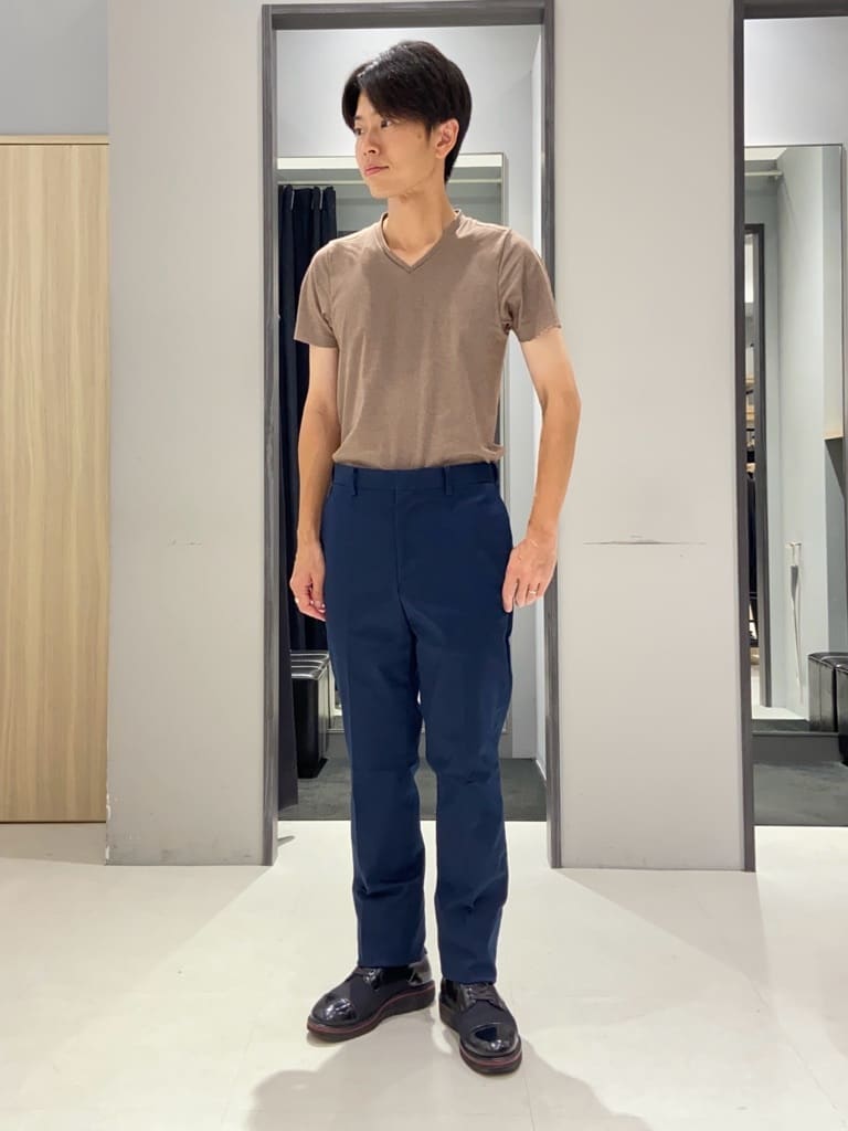 わいずみさんの「TAKEO KIKUCHI｜【抗菌防臭/シーズンレス】シアサッカー ジャージシャツ」を使ったコーディネート