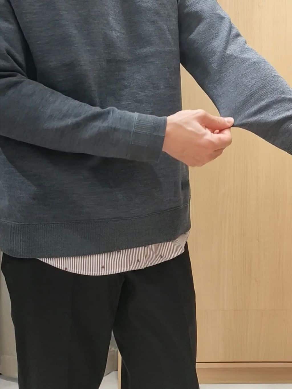 nobuさんの「TAKEO KIKUCHI｜ハットモチーフ ジャカード ストライプ シャツ」を使ったコーディネート