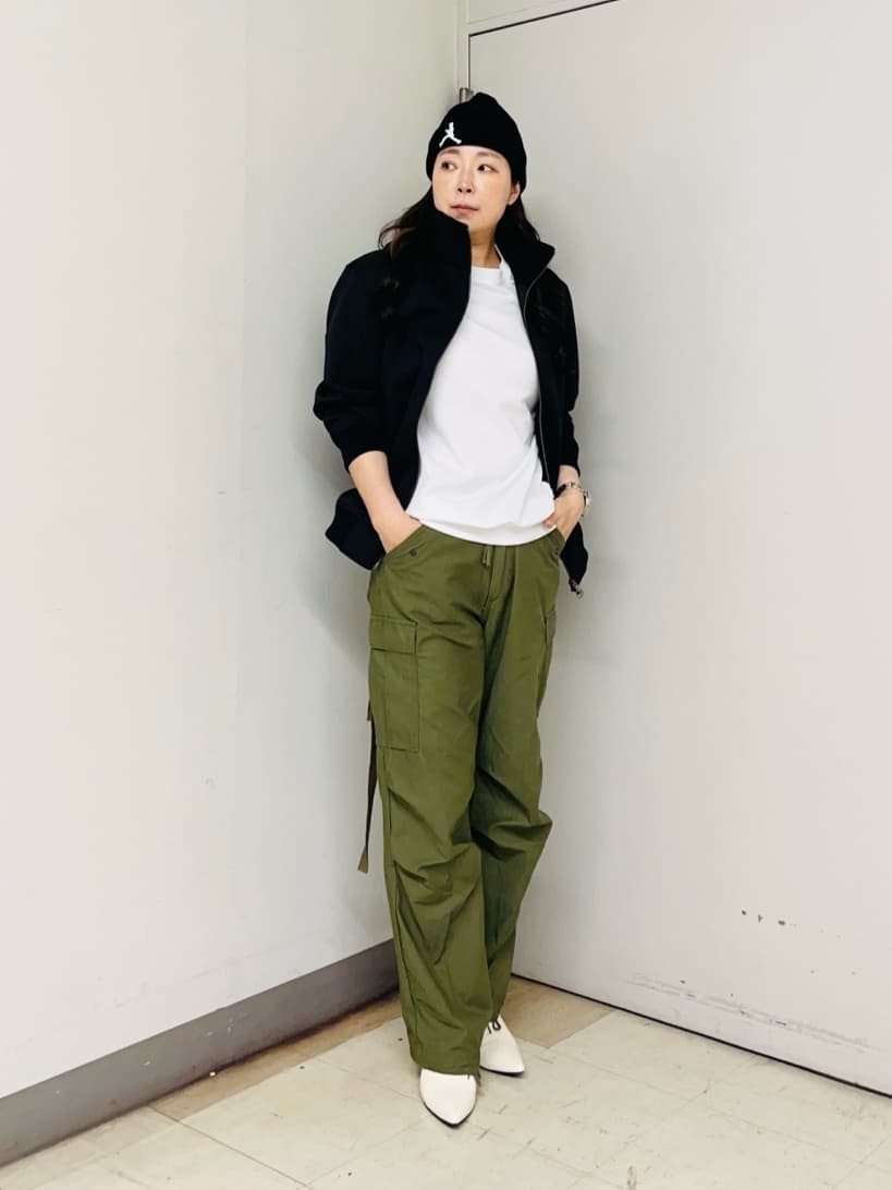 iwさんの「TAKEO KIKUCHI｜ラスタウォーカーニットCAP」を使ったコーディネート