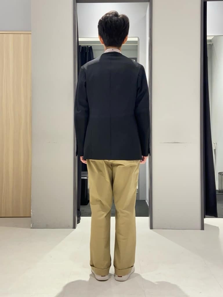 わいずみさんの「TAKEO KIKUCHI｜ハットモチーフ ジャカード ストライプ シャツ」を使ったコーディネート