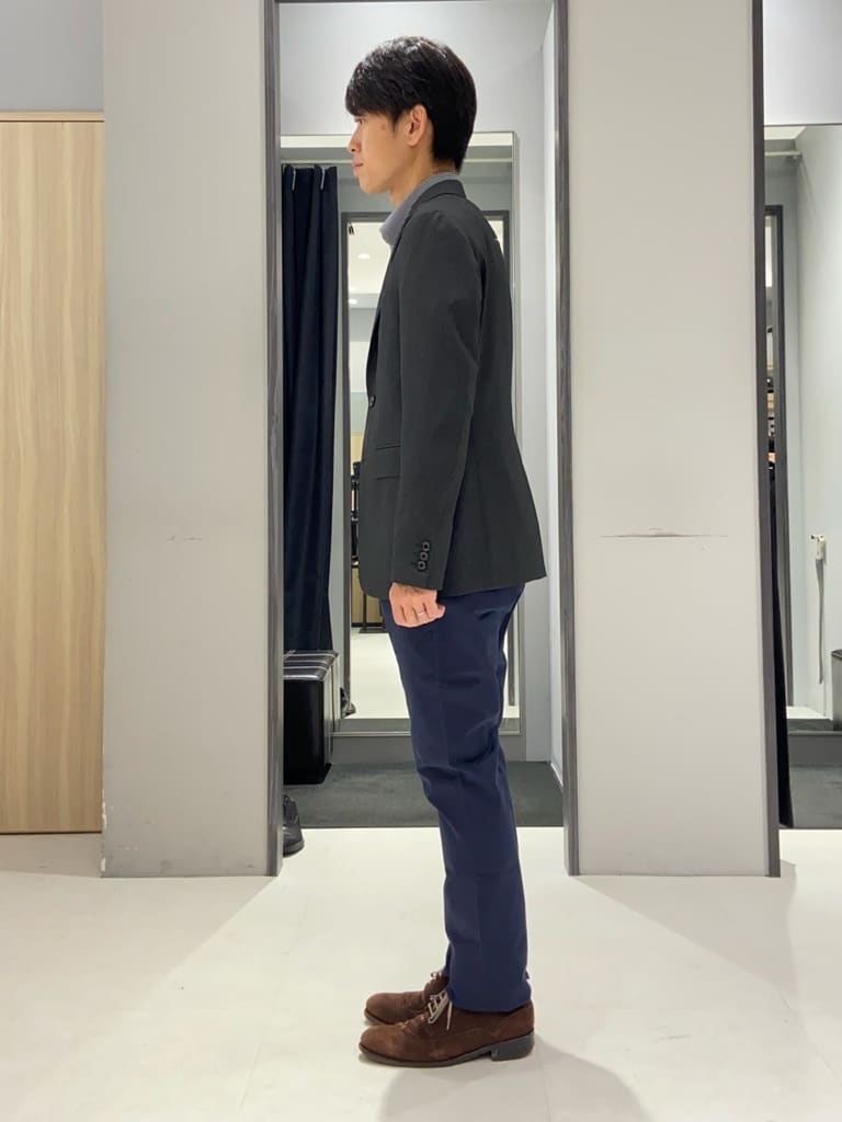 わいずみさんの「TAKEO KIKUCHI｜【Made in JAPAN】播州織 ヘリンボン ストレート パンツ」を使ったコーディネート