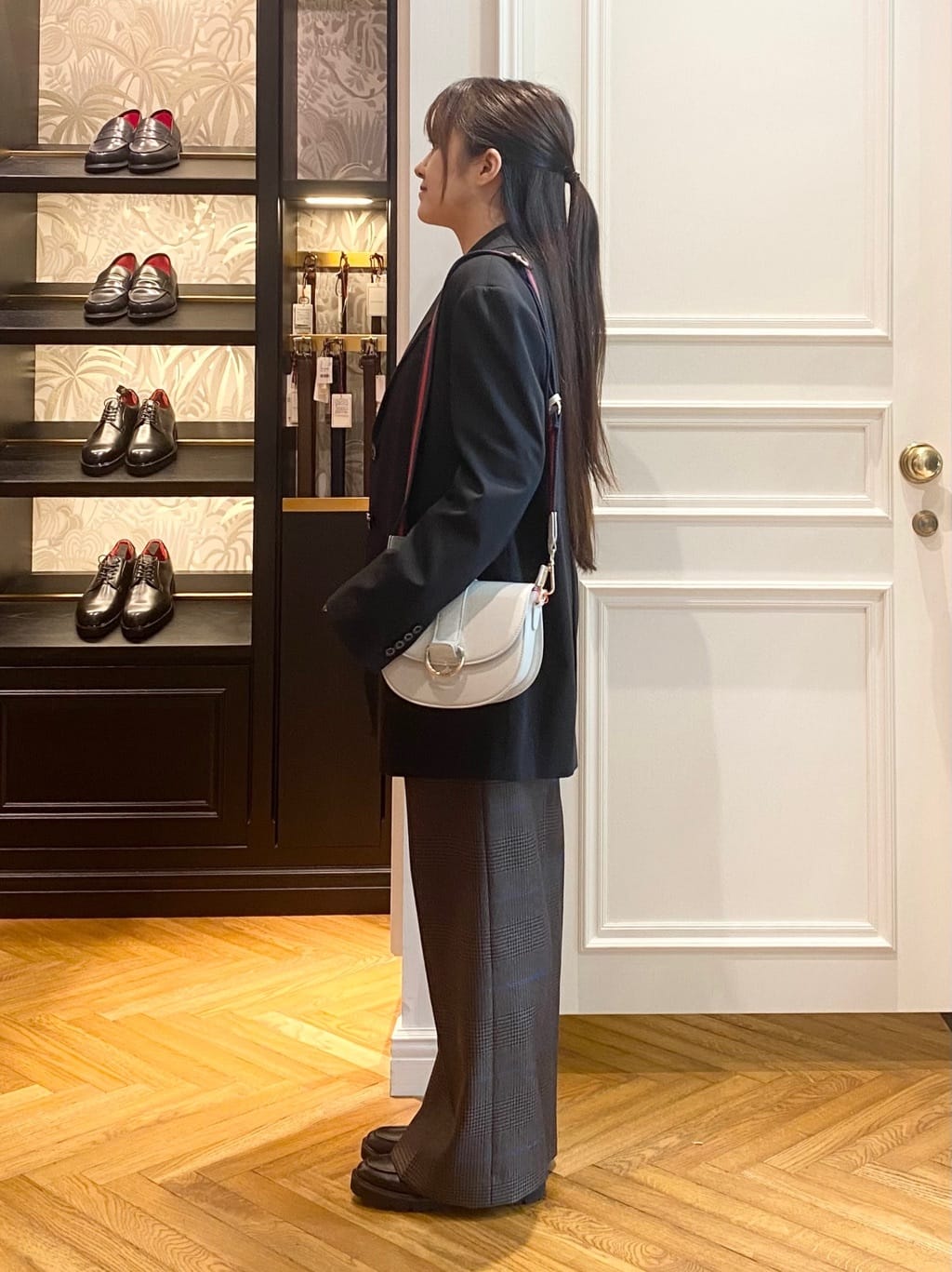 c.wさんの「DRESSTERIOR｜◆ストレッチフルニードルプルオーバーニット」を使ったコーディネート