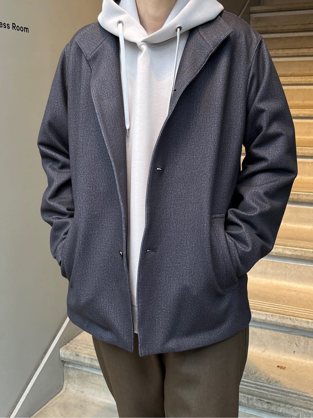 Shintaroさんの「TAKEO KIKUCHI｜【DOWN FABRIC】ダウンファブリック スタンドカラーブルゾン」を使ったコーディネート