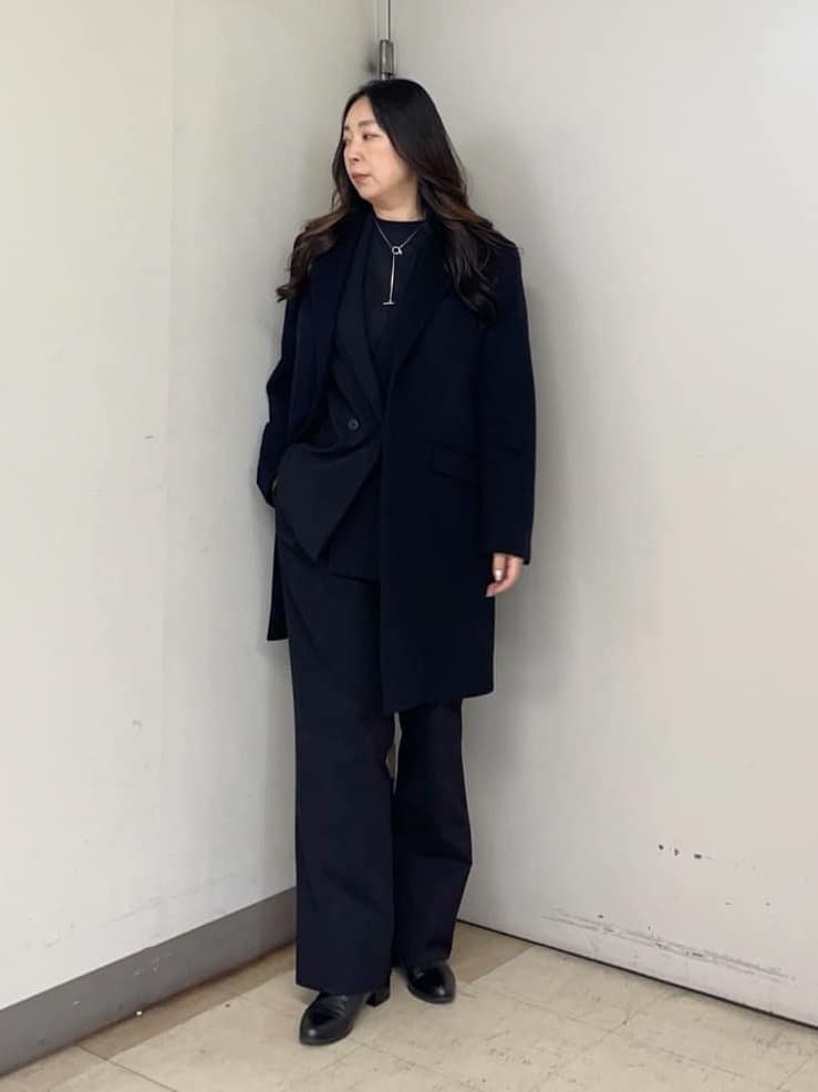 iwさんの「TAKEO KIKUCHI｜ウールカシミヤブレンド チェスターコート」を使ったコーディネート