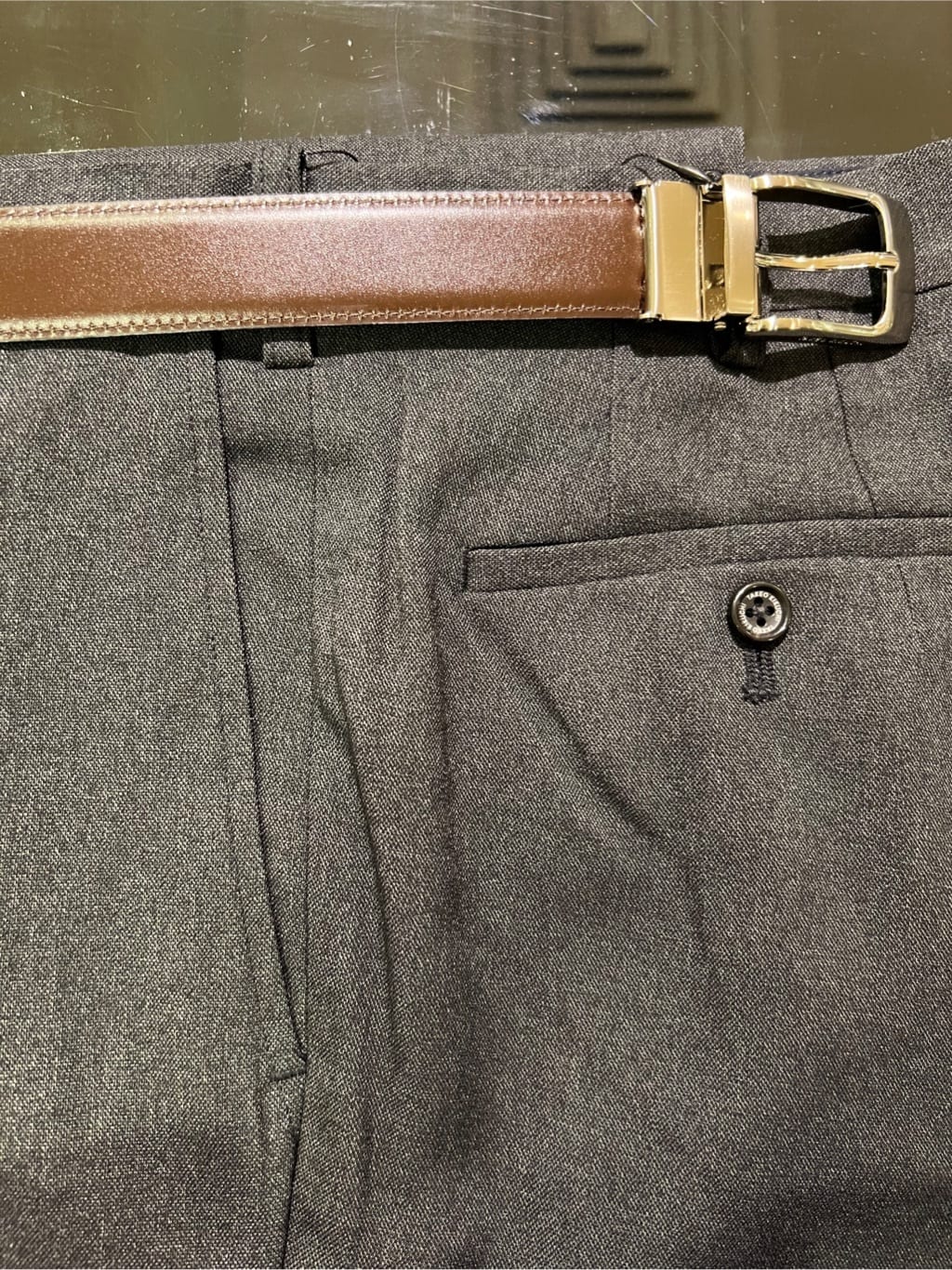 s___sさんの「TAKEO KIKUCHI｜【リバーシブル/Made in JAPAN】レザー ドレスベルト」を使ったコーディネート