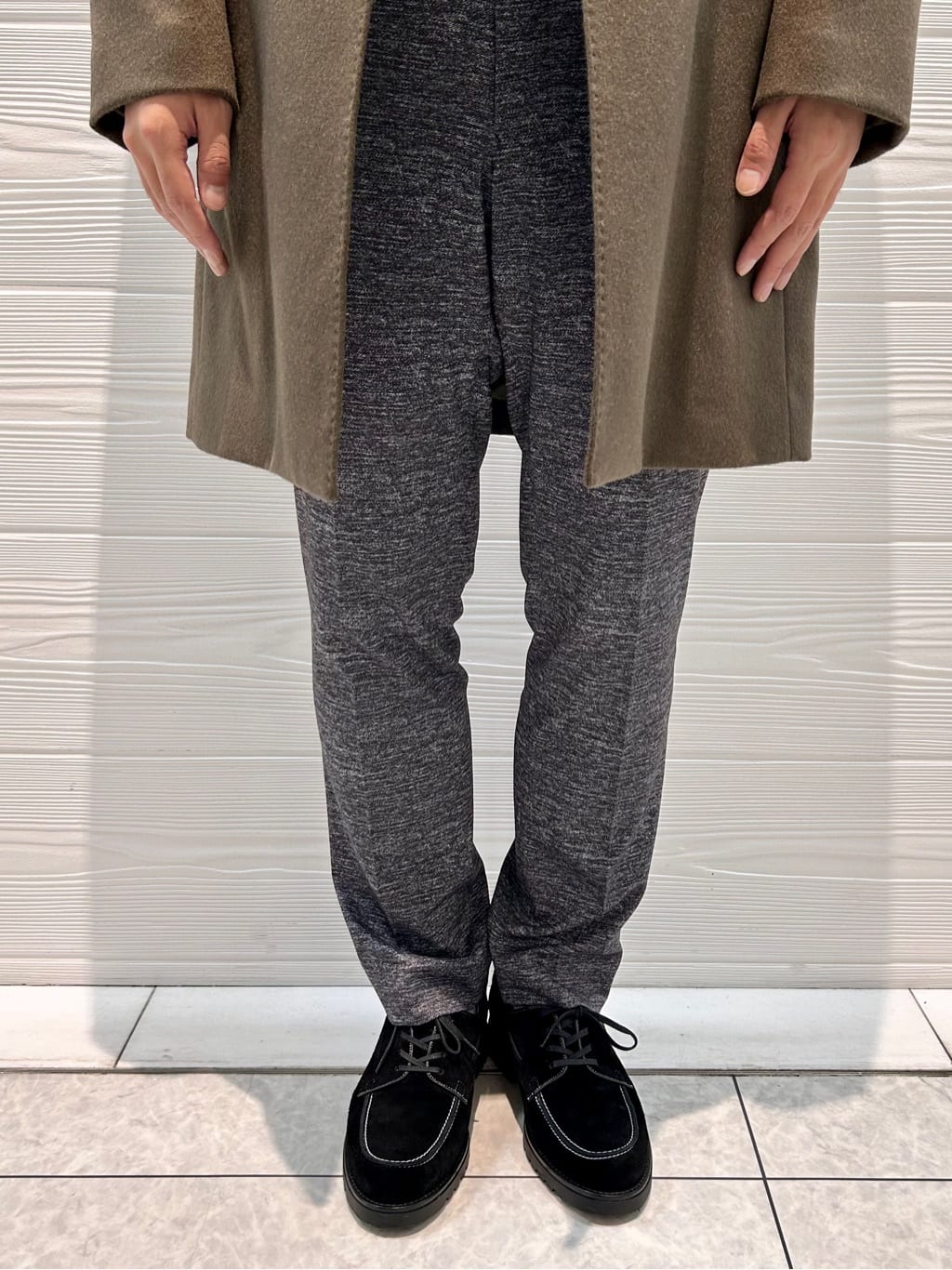 すーさんの「TAKEO KIKUCHI｜【ONOFF対応】TRダブルニット ストレッチパンツ」を使ったコーディネート
