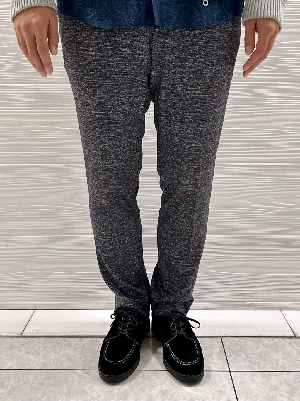 すーさんの「TAKEO KIKUCHI｜【ONOFF対応】TRダブルニット ストレッチパンツ」を使ったコーディネート