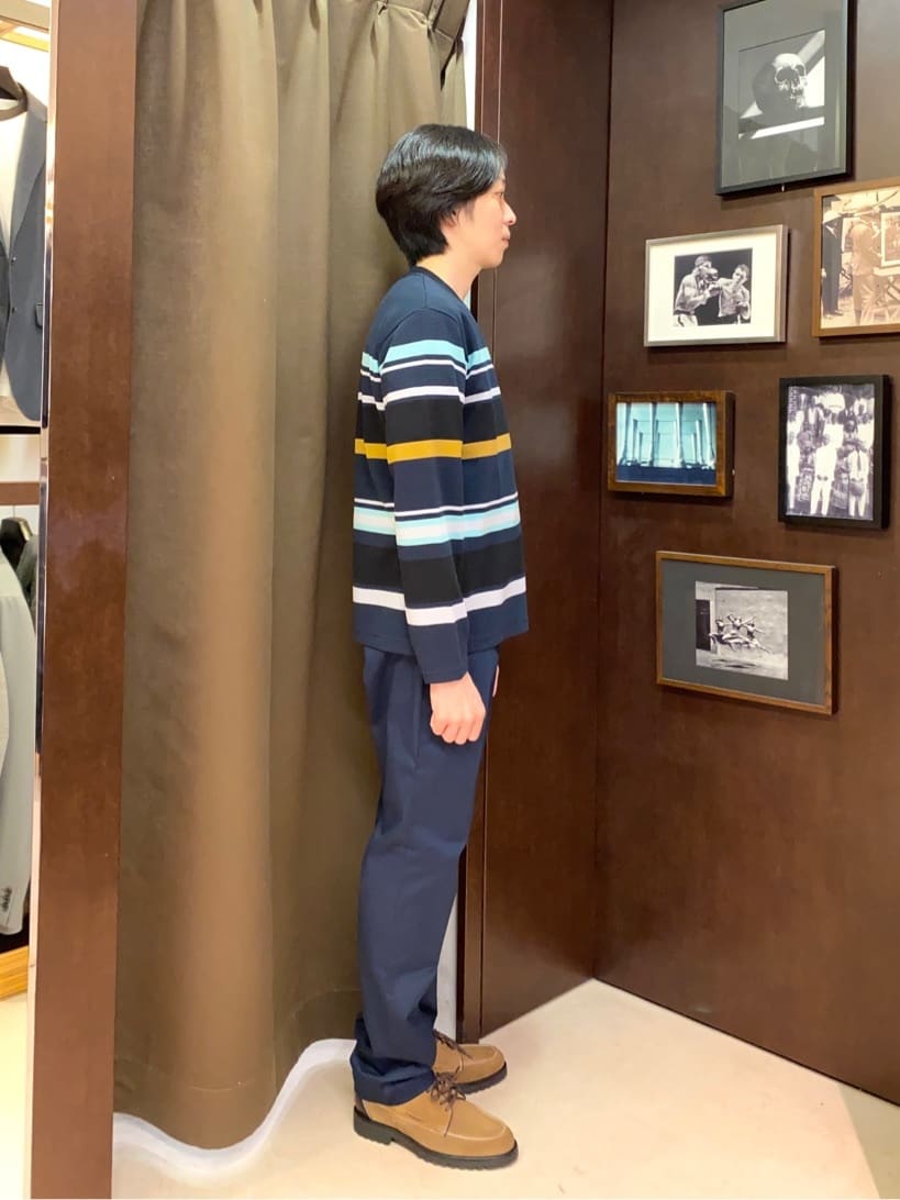 コバヤシさんの「TAKEO KIKUCHI｜【オフィスカジュアル対応】ドレス チノパンツ」を使ったコーディネート