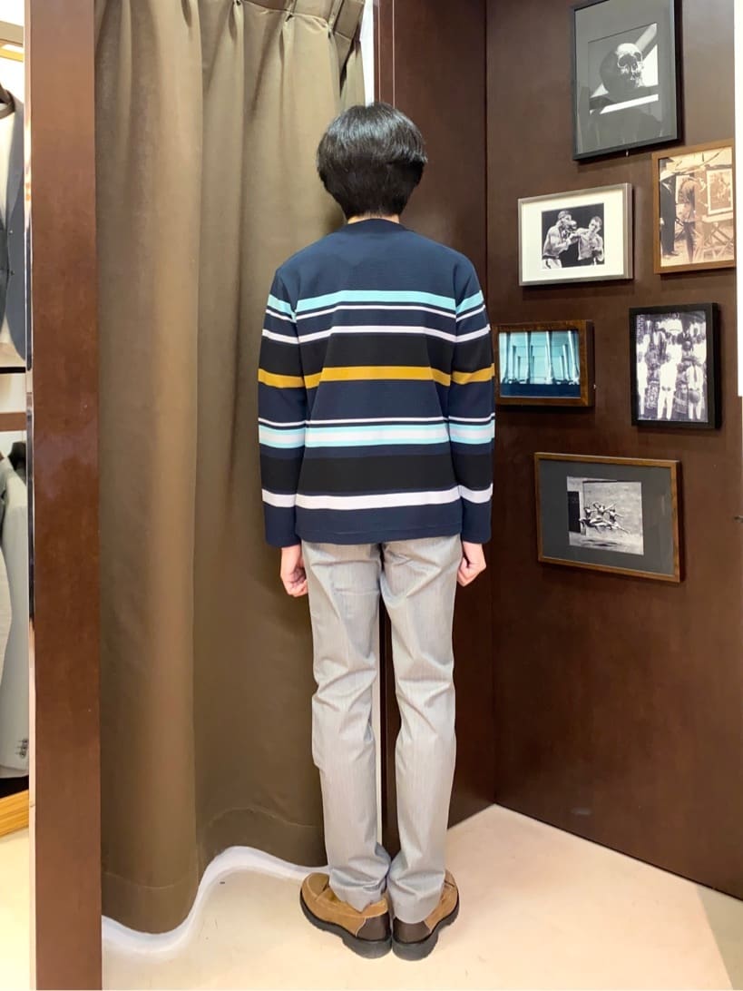 コバヤシさんの「TAKEO KIKUCHI｜【全7サイズ&times;8色展開！】トップマルチヘリンボン パンツ」を使ったコーディネート