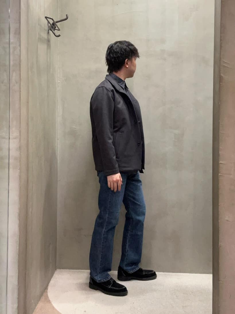 コウノ モトヤさんの「TAKEO KIKUCHI｜【DOWN FABRIC】ダウンファブリック スタンドカラーブルゾン」を使ったコーディネート