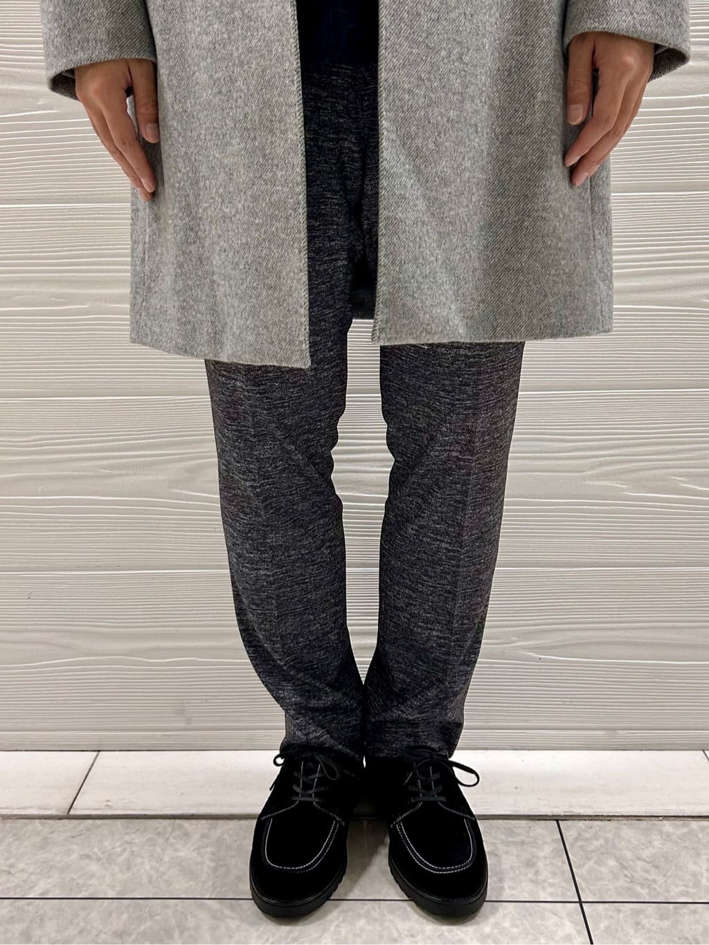 すーさんの「TAKEO KIKUCHI｜【ONOFF対応】TRダブルニット ストレッチパンツ」を使ったコーディネート
