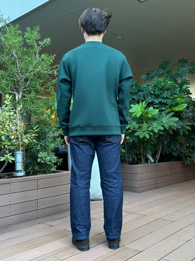 圭哉さんの「TAKEO KIKUCHI｜【モンスターストレッチ】日本製 ワンウォッシュ デニムパンツ」を使ったコーディネート