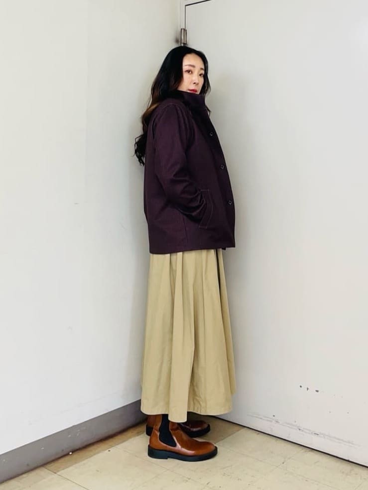 iwさんの「TAKEO KIKUCHI｜【DOWN FABRIC】ダウンファブリック スタンドカラーブルゾン」を使ったコーディネート