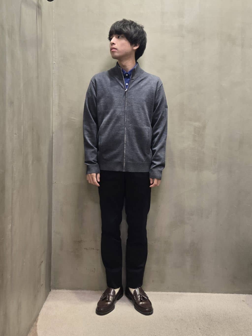 白木駆さんの「TAKEO KIKUCHI｜【オフィスカジュアル対応】ドレス チノパンツ」を使ったコーディネート