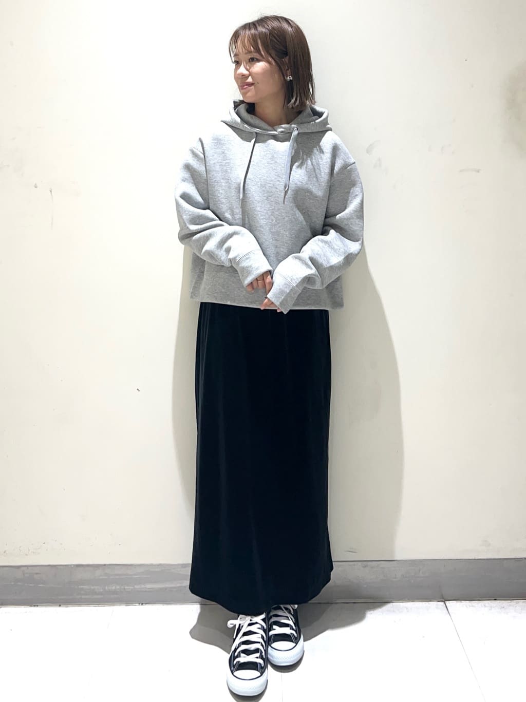 meeさんの「OPAQUE.CLIP｜CONVERSE キャンバス オールスター HI」を使ったコーディネート