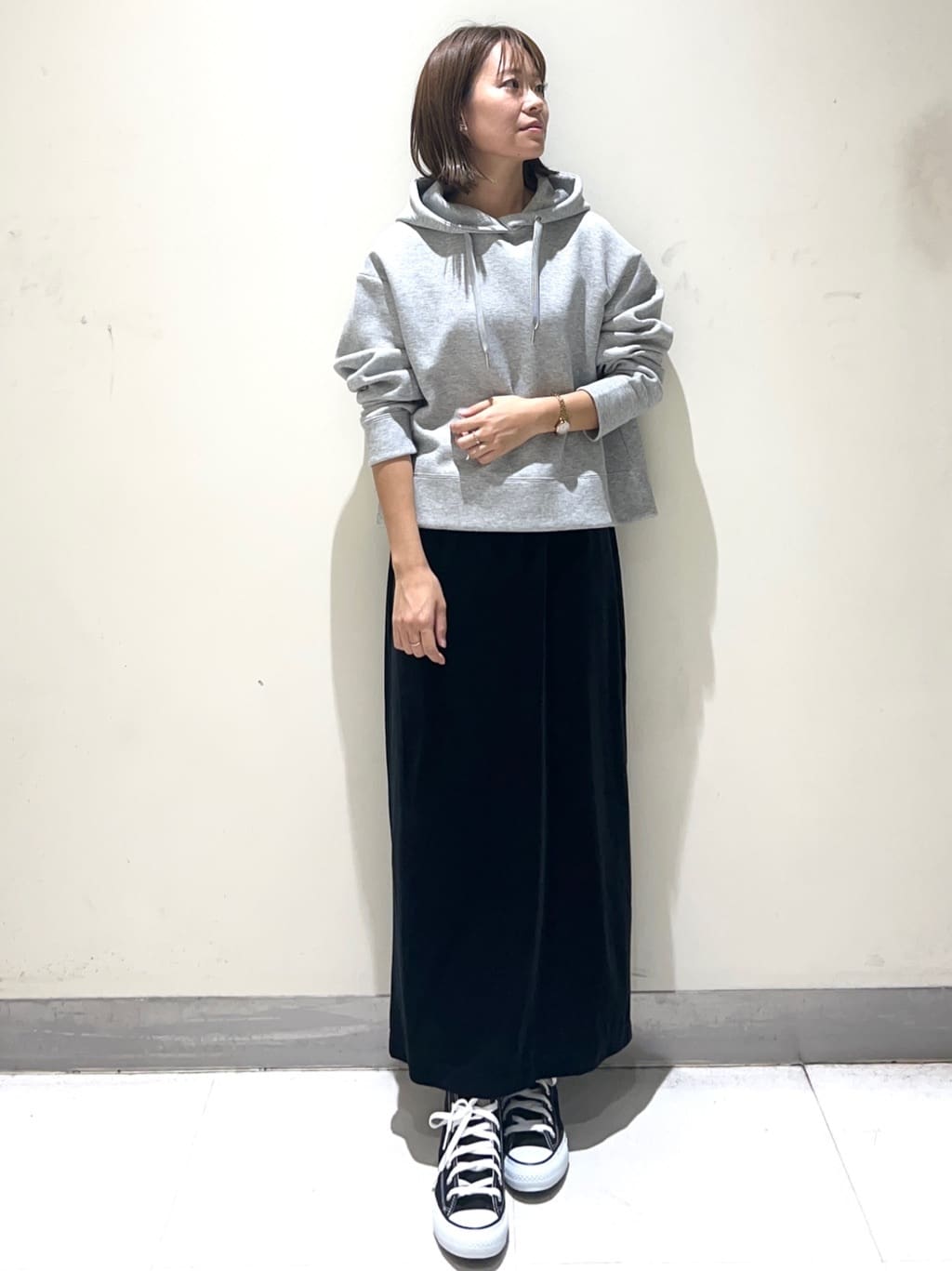 meeさんの「OPAQUE.CLIP｜CONVERSE キャンバス オールスター HI」を使ったコーディネート
