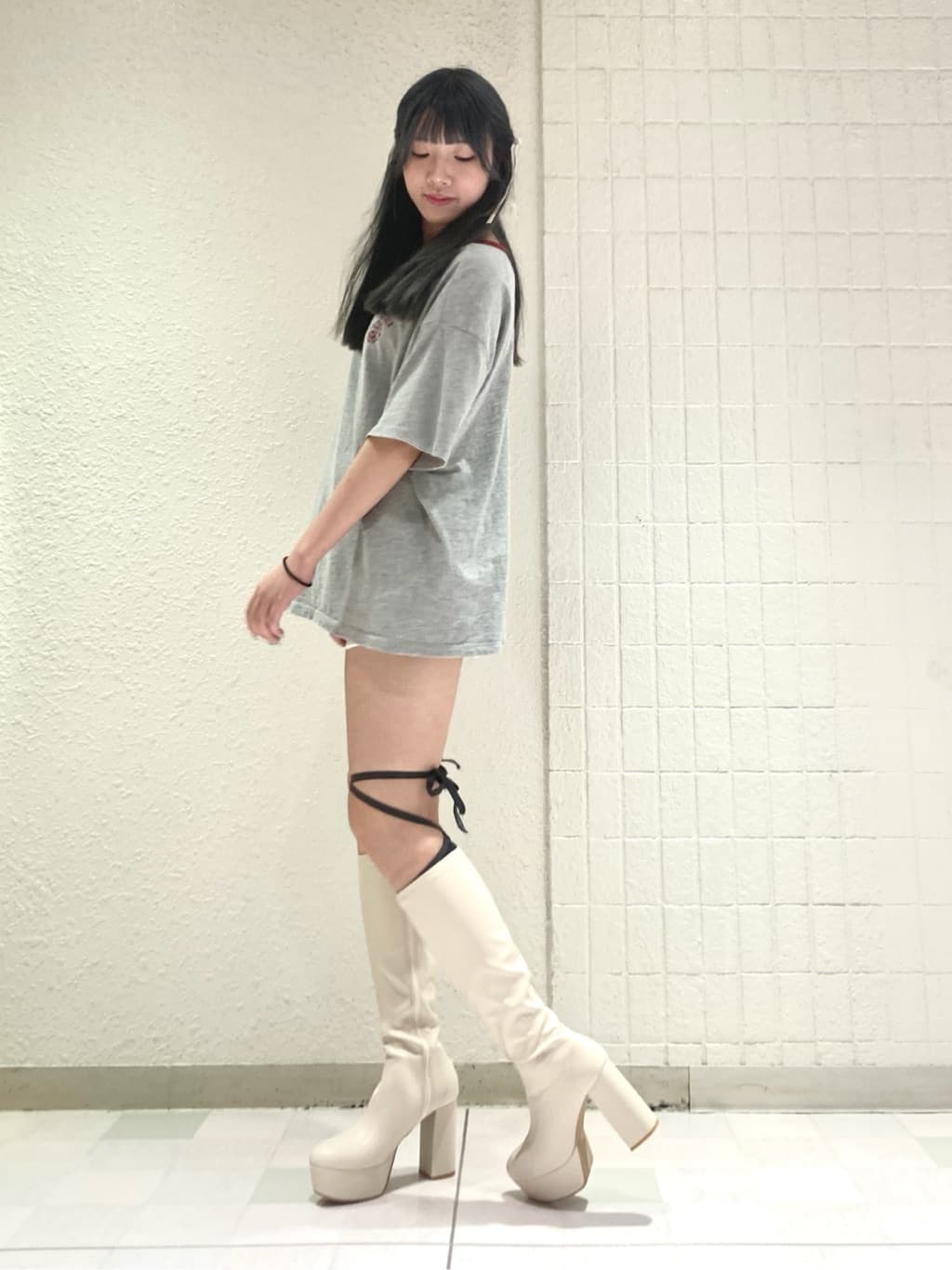 ❤︎HIME❤︎さんの「ESPERANZA｜【ラク盛り/約12cm】ラク盛り厚底ロングブーツ」を使ったコーディネート